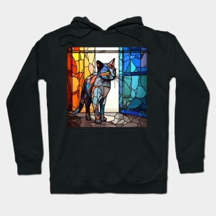 A Stained Glass Cat Hoodie